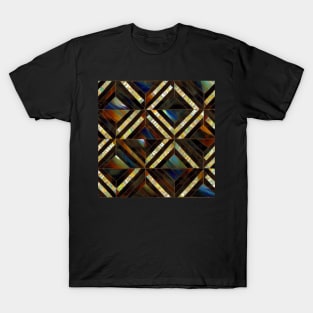 Mother of Pearl and Fire Opal Mosaic Inlay T-Shirt